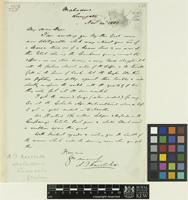 Letter from A.J. Karslake to Sir William Thiselton-Dyer; from Mahadova [Mahadowa], Lunugala, Ceylon [Sri Lanka]; 14 Nov 1883; one page letter comprising one image; folio 146
