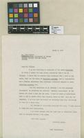 Letters that J. Cuatrecasas sent to J. Millar, curator of the Department of Botany, Chicago Natural History Museum of Chicago. J. Cuatrecasas requested material of Theobroma for revision. Request of herbarium specimens collected by Sessé & Mociño sent to Royal Botanic Garden of Madrid on loan.