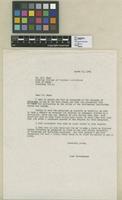 Letter that J. Cuatrecasas sent to Cope FW, Imperial College of Tropical Agriculture of Port-of-Spain. He Requested information to complete taxonomic studies on the genus Theobroma.