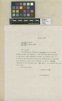 Letter that Cuatrecasas sent to Dr. Bassett Maguire Herbarium New York Botanical Garden and response. He requested some Theobroma species collected during expeditions and asked for a visit in the herbarium.