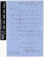Sent by Alfred Russel Wallace to Cajetan von Felder on 28 February 1863.