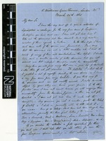 Sent by Alfred Russel Wallace to Cajetan von Felder on 25 March 1863.