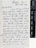 Sent by Alfred Russel Wallace to William Greenell Wallace on 10 September 1902.
