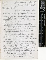 Sent by Alfred Russel Wallace to William Greenell Wallace on 10 June 1903.