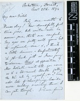 Sent by Alfred Russel Wallace to Violet Isabel Wallace on 25 November 1894.