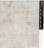 Sent by Alfred Russel Wallace to John Wallace on 11 January 1840.