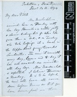 Sent by Alfred Russel Wallace to Violet Isabel Wallace on 14 December 1894.