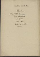 Accession number 423: America australis. Peruvia. Collegit Wilh. Lechler. Emi a Hohenacker