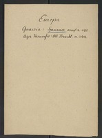 Accession number 243 and 244: Europa - Graecia: Sprunner access. N. 243 - Ager Veronensis: Alb. Bracht n. 244