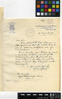Letter from Leonard Starf[?] to Sir Arthur William Hill; from The Lancaster-Gate Hotel, 74, Lancaster Gate, Hyde Park, London; 15 Aug 1928; one page letter comprising one image; folio 725