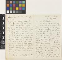 Letter from G.H.K.[George Henry Kendrick] Thwaites to Sir William Jackson Hooker; from Peradenia, Ceylon [Peradeniya, Sri Lanka]; 26 Feb 1861; seven page letter comprising four images; folio 441