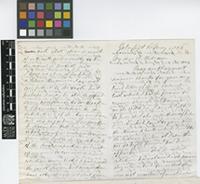 Letter from J.W.[John William] Masters to Sir William Jackson Hooker; from Golaghat, [India]; 11 May 1856; eight page letter comprising four images; folio 213