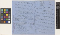 Letter and attached note from R.H.[Richard Henry] Beddome to Sir Joseph Dalton Hooker; from Ootacamund [Udagamandalam, India]; 7 June 1876; six page item comprising four images; folio 49