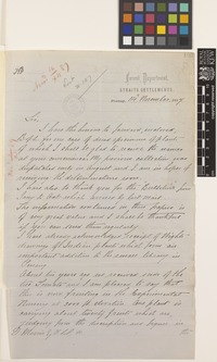 Letter from C.[Charles] Curtis to Daniel Morris; from Forest Department, Straits Settlements, Penang, [Malaysia]; 14 Nov 1887; two page letter comprising two images; folio 193