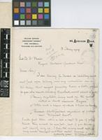 Letter from William Crosley to Sir David Prain; from 65 Addison Road, London; 3 May 1909; one page letter comprising one image; folio 292
