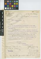 Letter from G. Brocklehurst to The Royal Botanic Gardens, Kew; from R. Singlehurst & Co Ltd, 333 Royal Liver Building, Liverpool; 27 Dec 1916; one page letter comprising one image; folio 297
