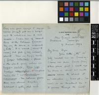 Letter from Daniel Morris to Sir William Thiselton-Dyer; from New Grand Hotel, Orotava, Tenerife; 7 Mar 1893; seven page letter comprising four images; folio 95