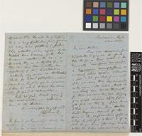 Letter from G.H.K.[George Henry Kendrick] Thwaites to Sir Joseph Dalton Hooker; from Peradenia, Ceylon [Peradeniya, Sri Lanka]; 15 Nov 1858; four page letter comprising two images; folio 97