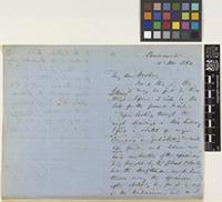 Letter from G.H.K.[George Henry Kendrick] Thwaites to Sir Joseph Dalton Hooker; from Peradenia [Peradeniya, Sri Lanka ex-Ceylon]; 16 Dec 1861; three page letter comprising two images; folio 168