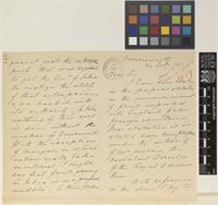 Letter from E.[Emmanuel] Bonavia to the Royal Botanic Gardens, Kew; from Bournemouth, [England]; 24 Feb 1887; eight page letter comprising four images; folios 144 – 145 NWI