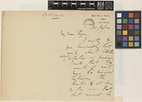 Letter from G.[George] King to Sir William Thiselton-Dyer; from Royal Botanic Gardens, Sibpur, near Calcutta [Shibpur, near Kolkata, India; 10 Feb 1898; three page letter comprising two images; folio 986