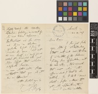 Letter from A.T.[Andrew Thomas] Gage to Sir David Prain; from Sureil, [India]; 24 Sep 1907; four page letter comprising two images; folio 117