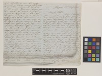 Letter from William Gourlie to Sir William Jackson Hooker; from Glasgow, [Scotland]; 22 July 1841; seven page letter comprising four images; folio 141