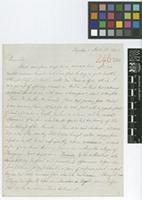Letter from William Purdie to The Royal Botanic Gardens, Kew; from Bogota [Colombia]; 13 Nov 1845; four page letter comprising three images; folio 246