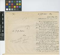 Letter from [Luis] Sodiro to Sir John Gilbert Baker; from Quiti [Quito, Ecuador]; 17 Dec 1887; two page letter comprising two images; folio 642