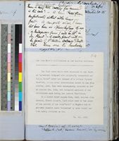 Two page note in Kirk's handwriting concerning the plants sent to Kew and one page of typescript notes relating to Kirk's collections in the Zambesi; c 1883 and 1925; folios 81 and 81b.