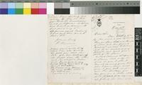 Letter from N. Burrows to Royal Botanic Gardens, Kew; from H. B. M. Vice Consulate, Brass, West Africa; 4 Nov 1895; three page letter comprising two images; folio 321