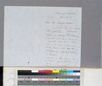 Two page letter from H. H. Johnston to J. D. Hooker; Cairo, 13 March [1884]; folios 99-99a.