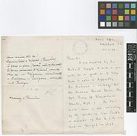 Letter from L.M. Anstey to Sir David Prain; from India Office, Whitehall, [London]; 30 Jan 1909; three page letter comprising two images; folio 1