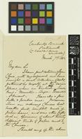 Letter from Captain J.H.[James Henry] Lawrence-Archer to Sir William Jackson Hooker; from Cambridge Barracks, Portsmouth, [England]; 7 Mar 1862; two page letter comprising two images; folio 11