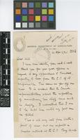 Letter from William Nowell to Arthur William Hill; from the Imperial Department of Agriculture for the West Indies; 16 Apr 1920; seven page letter comprising seven images; folios 204 - 207