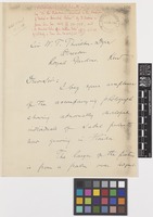 Letter from Charles Henry Baker to Sir William Thiselton-Dyer; from Onosi[?], Grasmere P.O., Florida, [United States of America]; 3 Jan 1905; seven page letter comprising seven images; folios 466 - 471