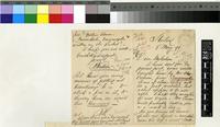 Letter from Robert Kidston to George Nicholson [at the Royal Botanic Gardens, Kew]; from Stirling; 8 May 1891; two page letter comprising one image; folio 68