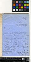 Letter from Mr. Miller to Sir William Jackson Hooker; from Saint Vincent, Cape Verde Islands; 4 May 1841; one page letter comprising one image; folio 284