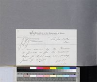 Memorandum from W. H. F. Crookshank of the British Association for the Advancement of Science to Sir J. D. Hooker; 15 Nov 1884; folio 113.