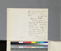 One page letter from P. L . Sclater to Sir J. D. Hooker; written from the Zoological Society of London; 25 Aug 1885; folio 128.