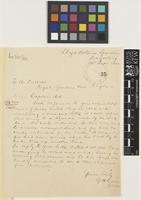 Letter from G.[George] H. Cave to Sir Arthur William Hill; from Lloyd Botanic Gardens, Darjeeling, India; 14 Sep 1922; one page letter comprising one image; folio 35