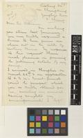 Letter from E.H.[Ernest Henry] Wilson to Sir William Thiselton-Dyer; from Kiating Fu [Leshan] via Chunking, Yangtze River, West China; 29 Sep 1903; thirteen page letter comprising thirteen images; folios 243 - 255