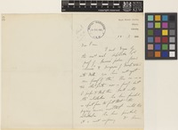 Letter from A.[Andrew Thomas] Gage to Sir David Prain; from Royal Botanic Gardens, Sibpur, Calcutta [Shibpur, Kolkata, India]; 13 Jan 1906; two page letter comprising two images; folio 59