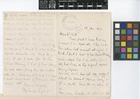 Letter from T.M. Savage English to Sir Arthur William Hill; from Ardkeen, Grand Cayman, B.W.I.[British West Indies]; 12 Jan 1914; three page letter comprising two images; folio 312