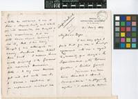 Letter from D.[Daniel] Morris to Sir William Thiselton-Dyer; from Imperial Department of Agriculture for the West Indies; 31 Jan 1899; eight page letter comprising four images; folios 23 - 24