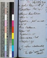 List of plants sent to Dr J Hooker; Sept 1874; folio 142.