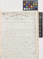 Letter from H.E. Scotchmer to Sir Joseph Dalton Hooker; from Office of The Singer Manufacturing Company, Chicago, [United States of America]; 4 June 1872; two page letter comprising two images; folio 1060