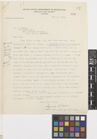 Letter from Mrs [Mary] Agnes Chase to Otto Stapf; from United States Department of Agriculture, Bureau of Plant Industry, Washington, D.C., [United States of America]; 13 May 1921; one page letter comprising one image; folio 290
