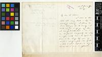 Letter from Richard F. Burton[?] to Sir William Jackson Hooker; two page letter comprising two images; folio 69