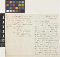 Letter from G.H.K.[George Henry Kendrick] Thwaites to Sir William Jackson Hooker; from Peradenia, Ceylon [Peradeniya, Sri Lanka]; 28 Mar 1861; four page letter comprising two images; folio 445